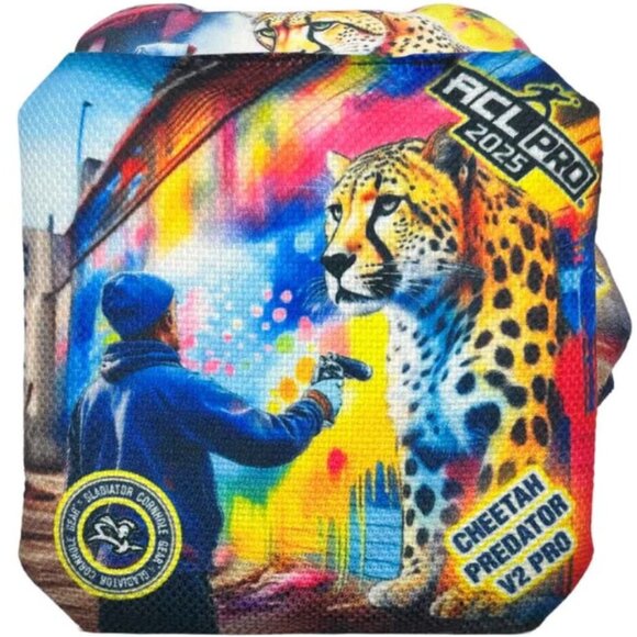 Gladiator Cornhole Gear 2025 Cheetah Predator Pro Bags & Sidekick carrying case - Picture 1 of 5